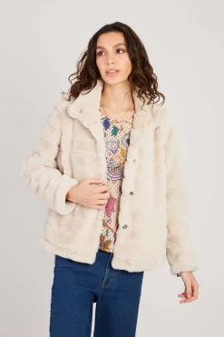 Discount Veste courte en fausse fourrure LISETTE Les Manteaux, Vestes & Doudounes