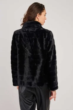 Discount Veste courte en fausse fourrure LISETTE Les Manteaux, Vestes & Doudounes