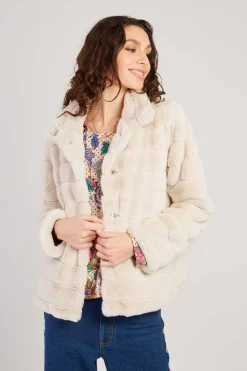 Discount Veste courte en fausse fourrure LISETTE Les Manteaux, Vestes & Doudounes