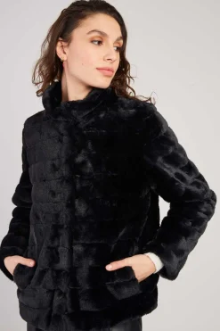 Discount Veste courte en fausse fourrure LISETTE Les Manteaux, Vestes & Doudounes