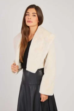 Outlet Veste courte en fausse fourrure LALIE Les Manteaux, Vestes & Doudounes