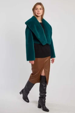 Outlet Veste courte en fausse fourrure LALIE Les Manteaux, Vestes & Doudounes