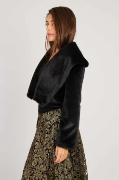 Outlet Veste courte en fausse fourrure LALIE Les Manteaux, Vestes & Doudounes