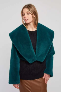 Outlet Veste courte en fausse fourrure LALIE Les Manteaux, Vestes & Doudounes