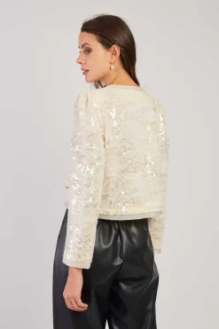 Hot Veste courte en sequins LEANOR Les Manteaux, Vestes & Doudounes