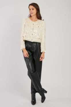 Hot Veste courte en sequins LEANOR Les Manteaux, Vestes & Doudounes
