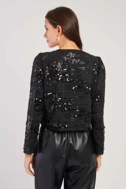 Hot Veste courte en sequins LEANOR Les Manteaux, Vestes & Doudounes