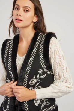 Store Veste reversible sans manches LAURETTE Les Manteaux, Vestes & Doudounes|Les Gilets, Cardigans & Pulls