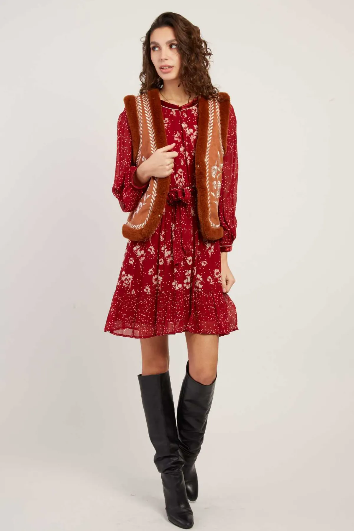 Store Veste reversible sans manches LAURETTE Les Manteaux, Vestes & Doudounes|Les Gilets, Cardigans & Pulls