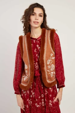 Store Veste reversible sans manches LAURETTE Les Manteaux, Vestes & Doudounes|Les Gilets, Cardigans & Pulls