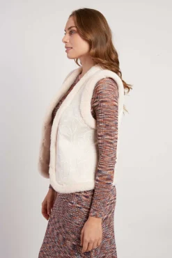 Best Veste réversible sans manches LAURENCE Les Manteaux, Vestes & Doudounes|Les Gilets, Cardigans & Pulls