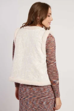 Best Veste réversible sans manches LAURENCE Les Manteaux, Vestes & Doudounes|Les Gilets, Cardigans & Pulls