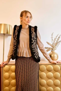 Best Veste réversible sans manches LAURENCE Les Manteaux, Vestes & Doudounes|Les Gilets, Cardigans & Pulls