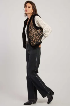 Best Veste réversible sans manches LAURENCE Les Manteaux, Vestes & Doudounes|Les Gilets, Cardigans & Pulls