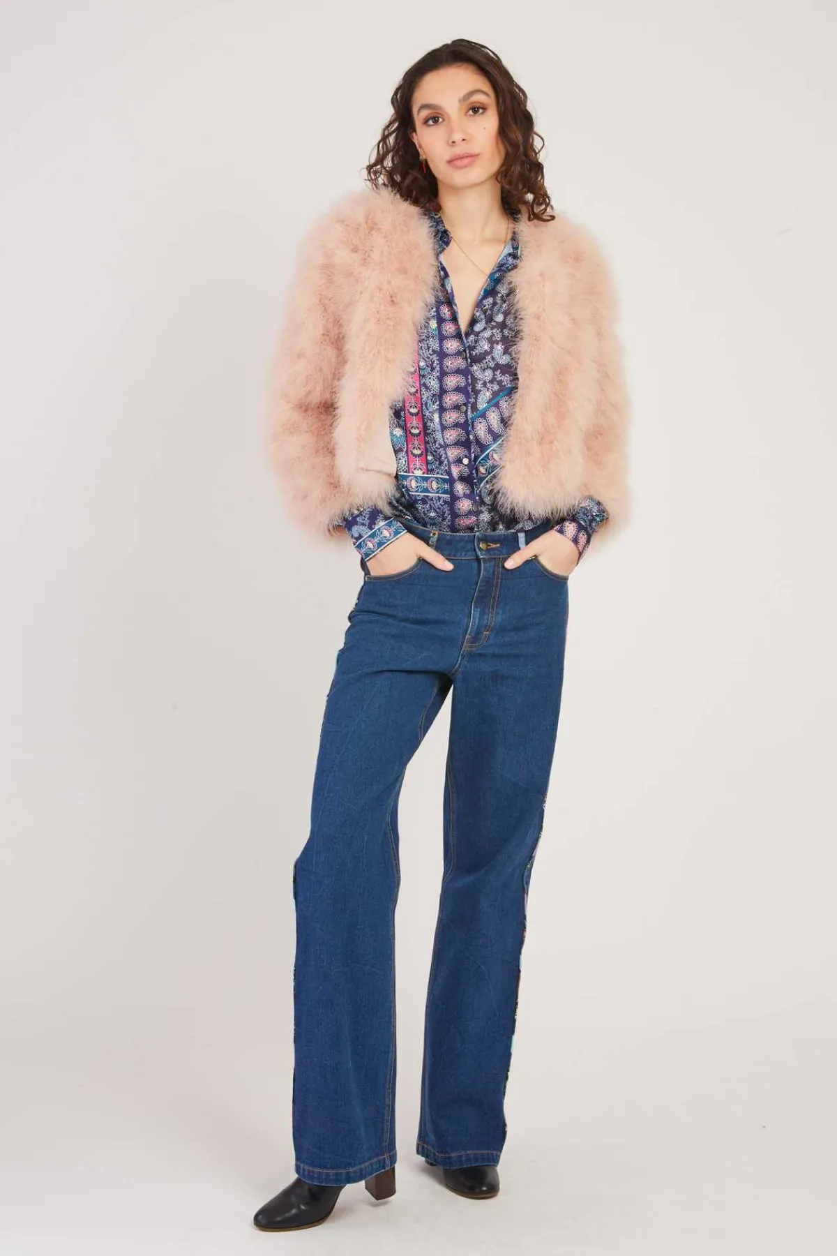 Cheap Veste unie en plume LINETTE Les Manteaux, Vestes & Doudounes