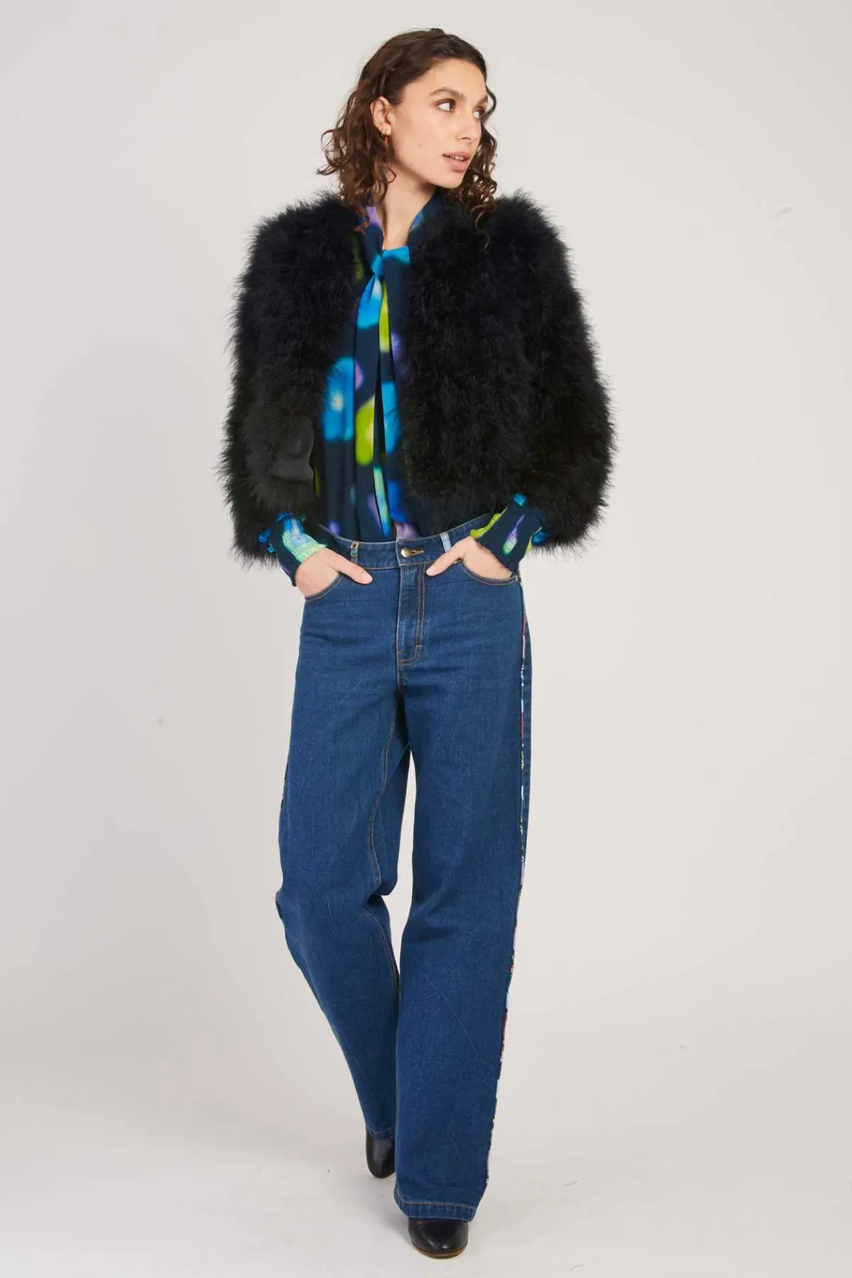 Cheap Veste unie en plume LINETTE Les Manteaux, Vestes & Doudounes