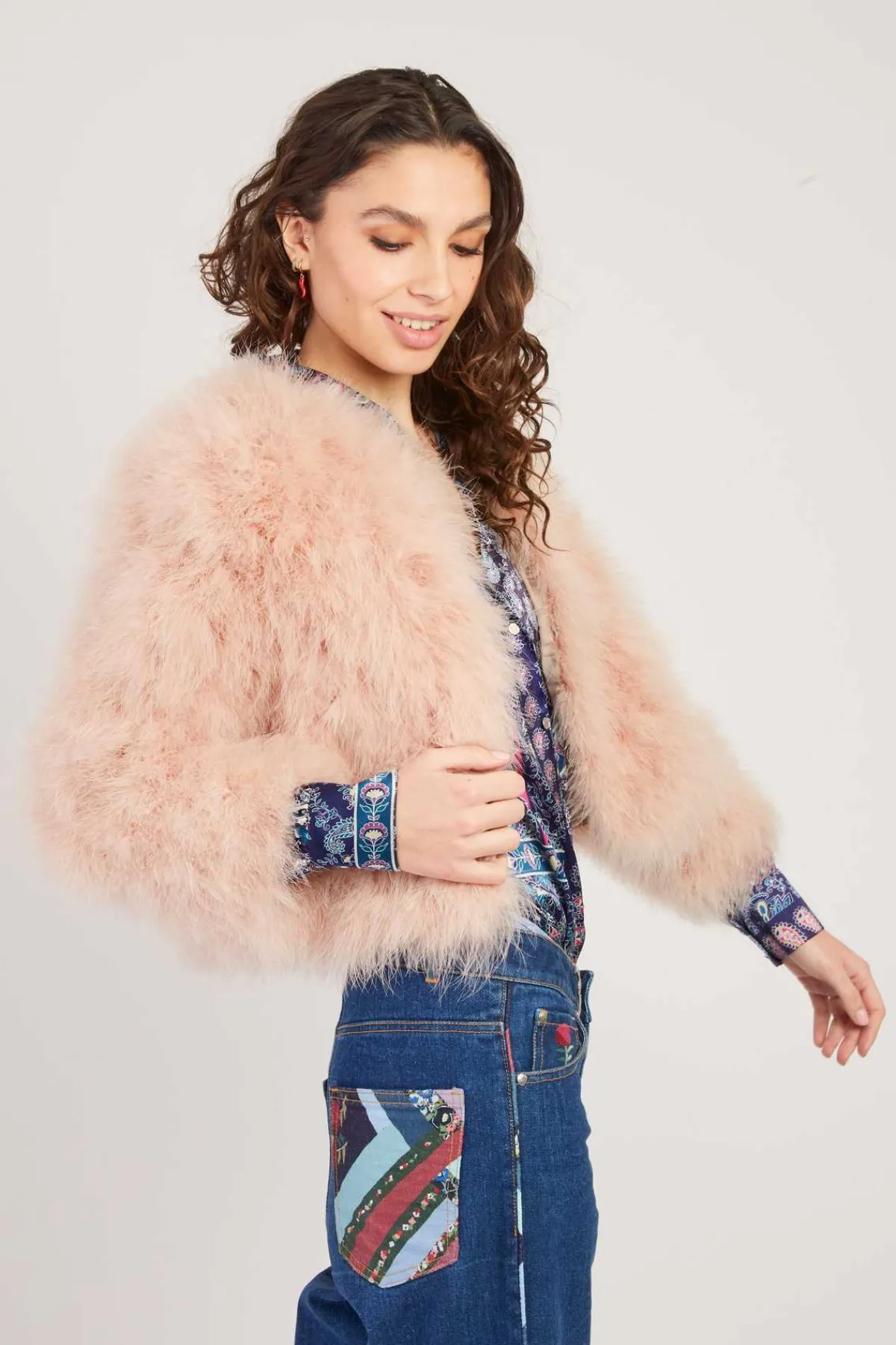 Cheap Veste unie en plume LINETTE Les Manteaux, Vestes & Doudounes